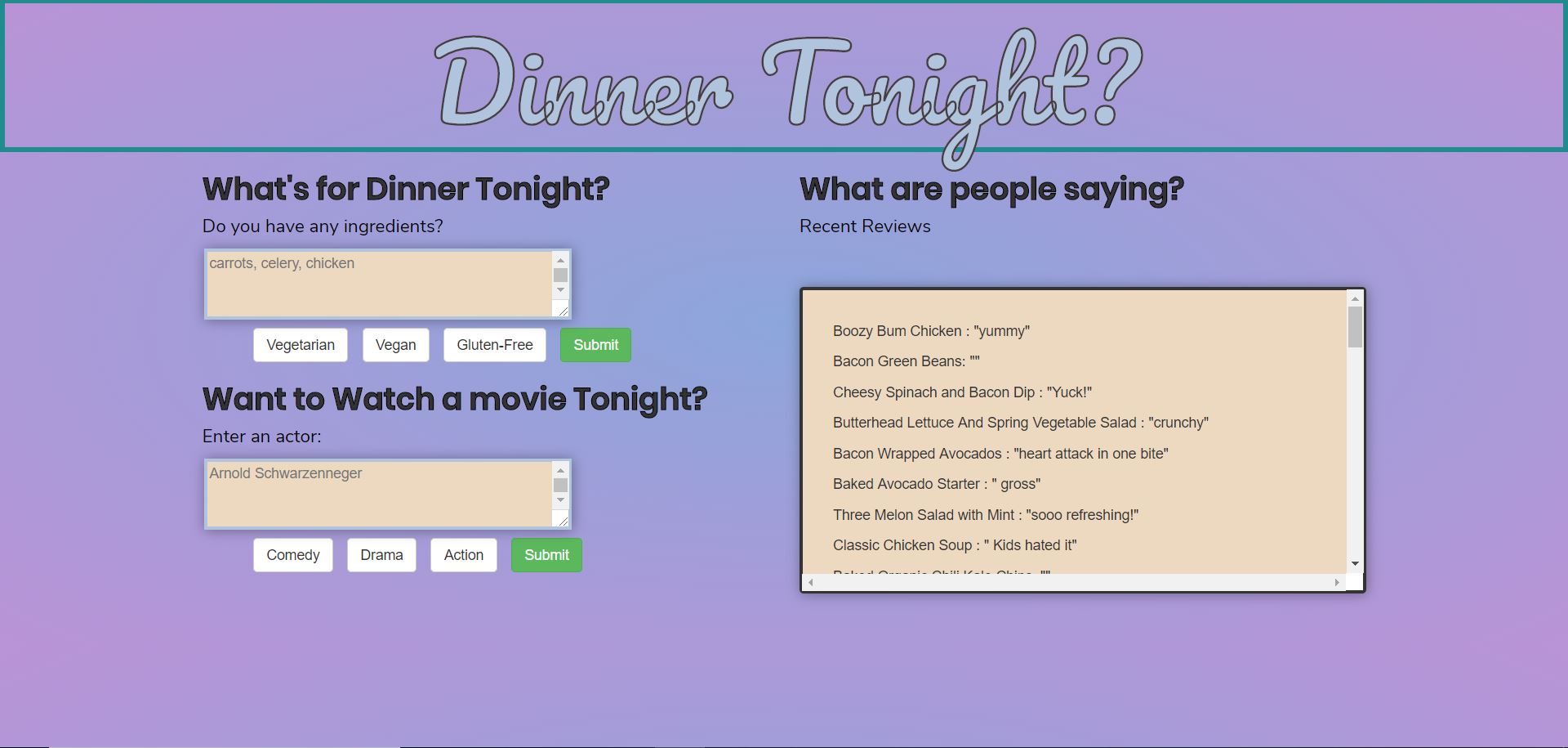 what's for dinner project thumbnail